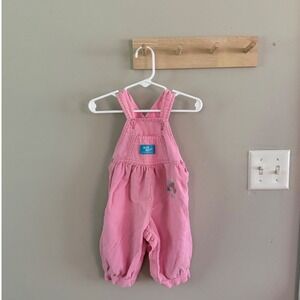 Vintage 12m OshKosh B'gosh vest back overalls